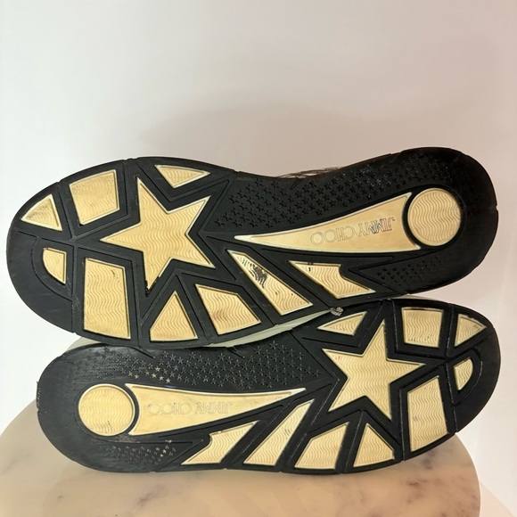 Jimmy Choo Monochrome Patterned Sneakers - Picture 12 of 15